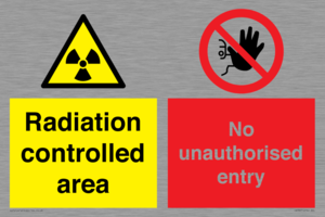 Radiation controlled areaNo unauthorised entry